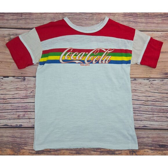 Coca-Cola Kids Retro Authentic Crewneck T-Shirt Small (3/5) - Picture 4 of 7